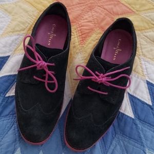 Black/Navy Magenta Cole Haan 7 Oxford Suede